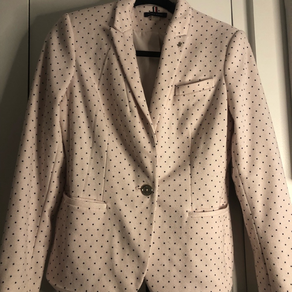 Polka dot blazer